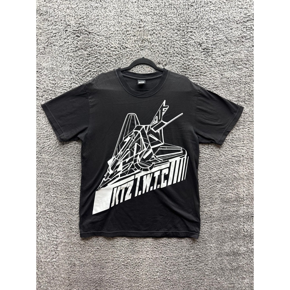 KTZ TWTC Oversized Graphic Crewneck Short Sleeve T-Shirt Black Mens Size M